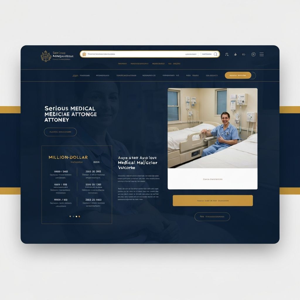 Harris Medical Malpractice - Medical Malpractice Law Firm Website Design